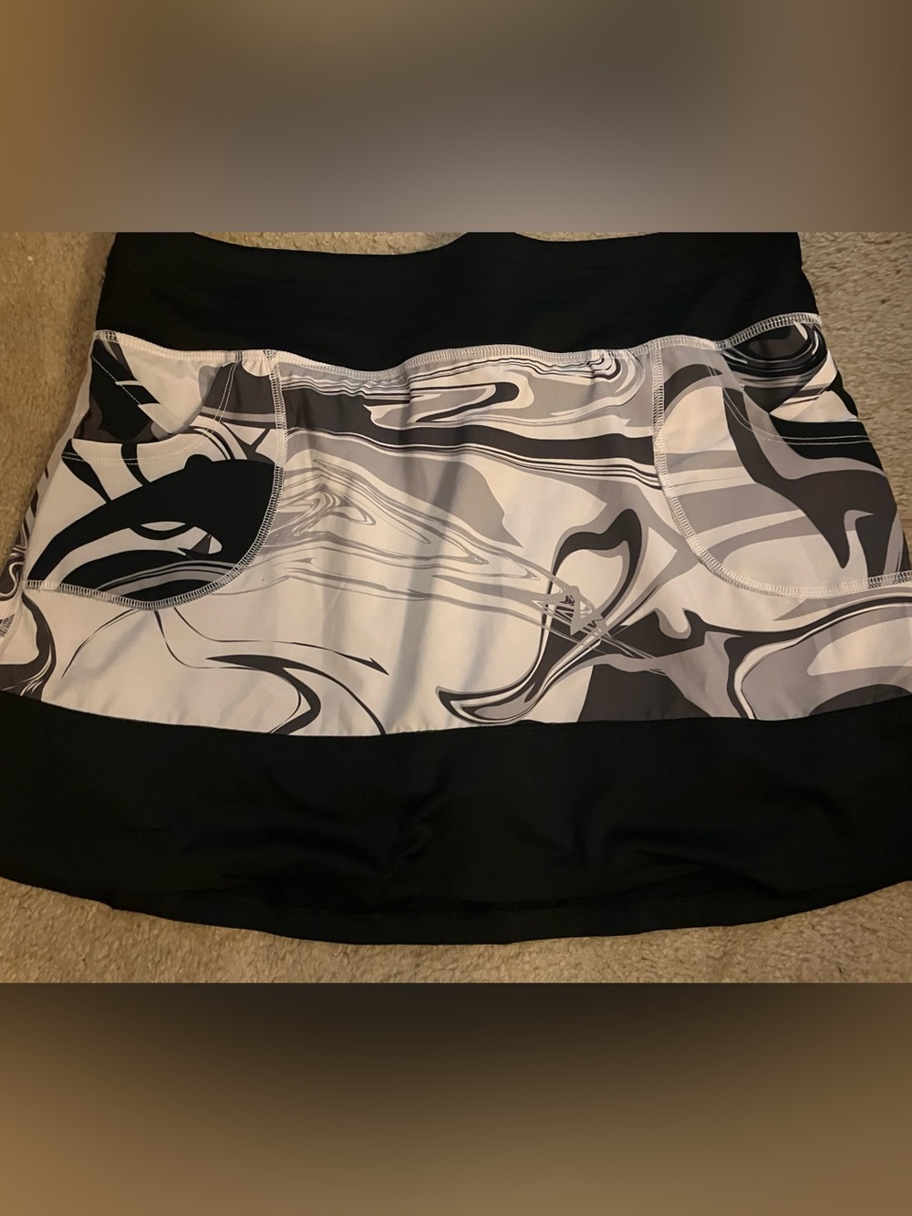 Skirt Sports Mod Quad Women's Black & White Patterned Skirt